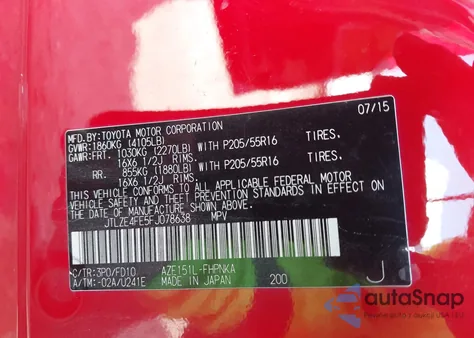 2015 Scion Xb from USA, damaged, VIN JTLZE4FE5FJ078638